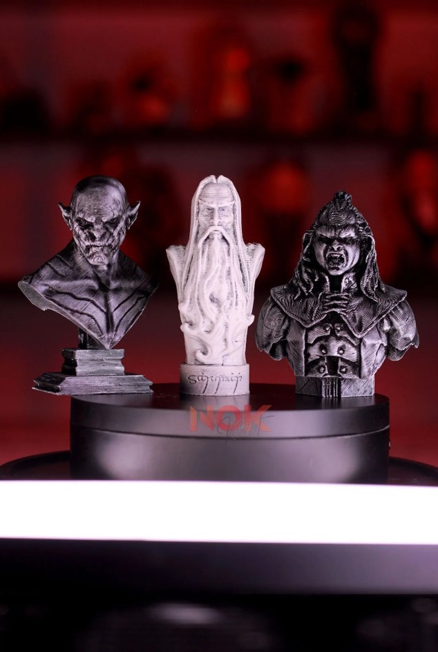 Saruman, Azog ve Lurtz Figürleri / Yüzüklerin Efendisi Hayranları İçin Özel 3'lü Büst Seti